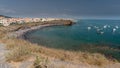 Le Grande Conque beach in Agde Cape, Cap d`Agde Royalty Free Stock Photo